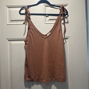 Knit Tank with Tie Straps - Splendid Brand, Size Medium